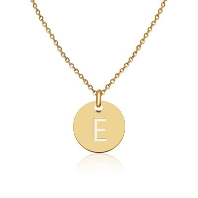 Buchstaben Halskette Gold - E
