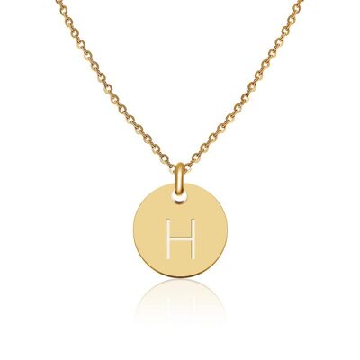 Buchstaben Halskette Gold - H