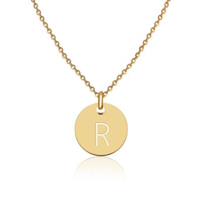Buchstaben Halskette Gold - R