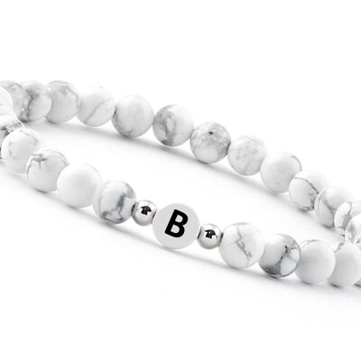 Perlen Buchstaben Armband - B