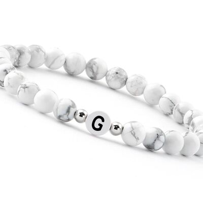 Perlen Buchstaben Armband - G