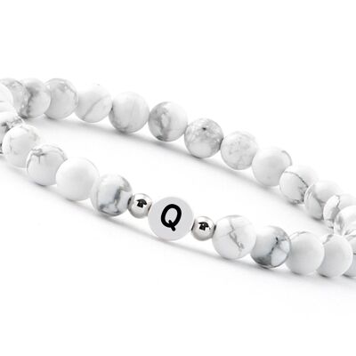 Perlen Buchstaben Armband - Q