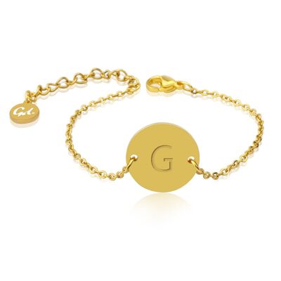 Armkette mit Buchstaben in Gold - G