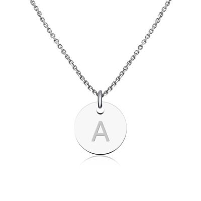 Buchstaben Halskette Silber - A