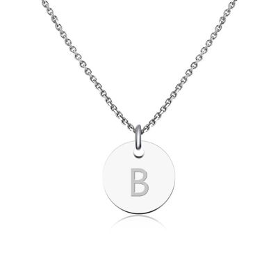 Buchstaben Halskette Silber - B