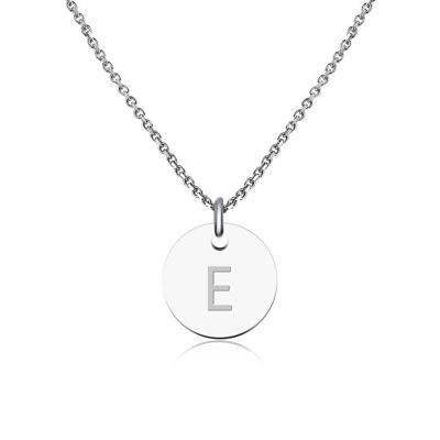 Buchstaben Halskette Silber - E
