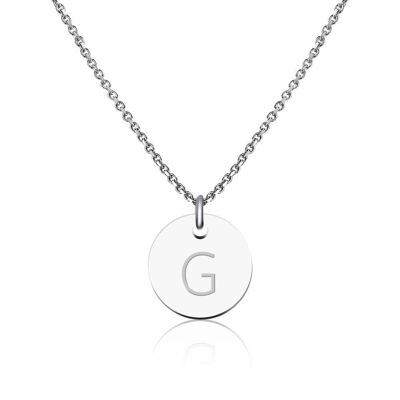 Buchstaben Halskette Silber - G