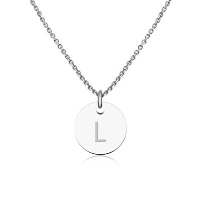 Buchstaben Halskette Silber - L