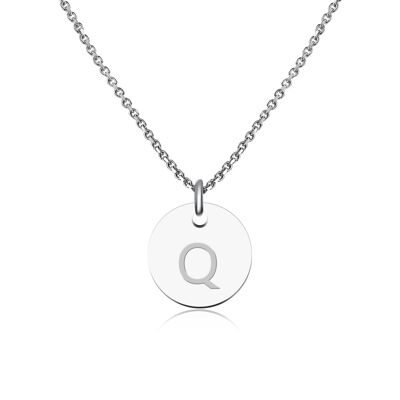 Buchstaben Halskette Silber - Q