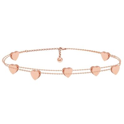 Damen Herzchen Armband - Rose