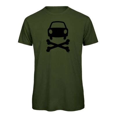 Fahrrad T-Shirt No Car khaki