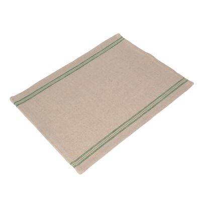 Linen tea towel LANDHAUS green
