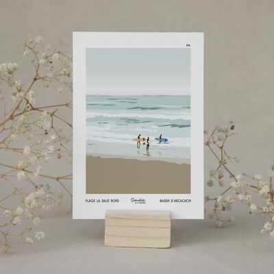 Cartolina illustrata 016. La Salie North Beach