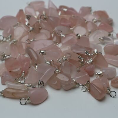 pendentif quartz rose