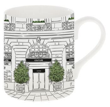 Lèche-vitrines- Couture Tasse en porcelaine fine 2