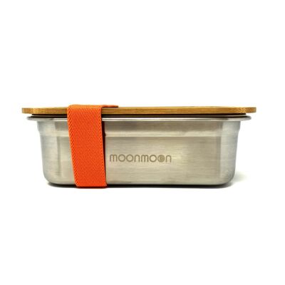 Lunchbox aus Edelstahl und Bambus