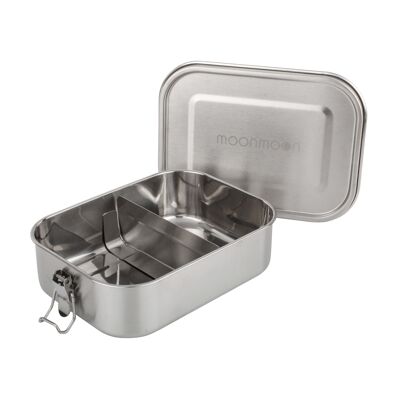 Portapranzo in acciaio inossidabile con divisore | Bentobox in metallo 1.2 L