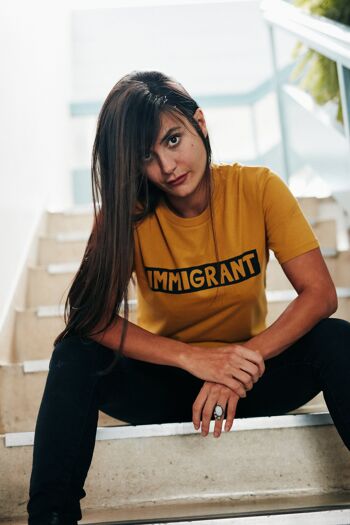 T-shirt Immigrant moutarde