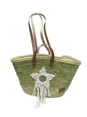 PANIER EN MACRAME 1