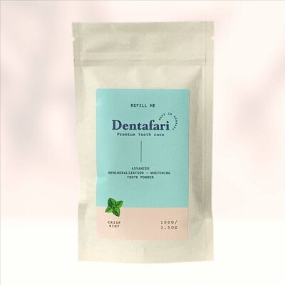 Recarga de polvo dental remineralización + blanqueamiento dental Crisp Mint