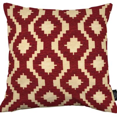 Arizona Geometric Red Cushion-43cm x 43cm