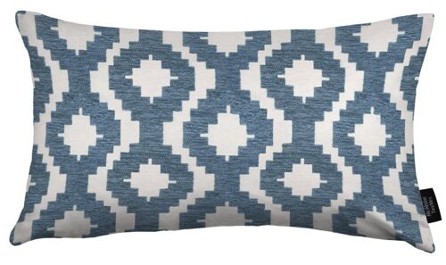 Arizona Geometric Wedgewood Blue Cushion_50cm x 30cm