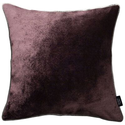 Aubergine Purple Crushed Velvet Cushions_43cm x 43cm