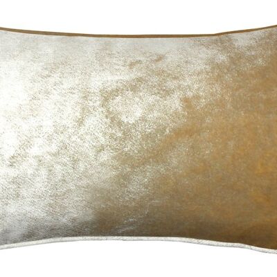 Champagne Gold Crushed Velvet Cushions_60cm x 40cm