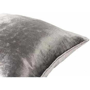 Coussins en velours écrasé gris anthracite_60cm x 60cm 2