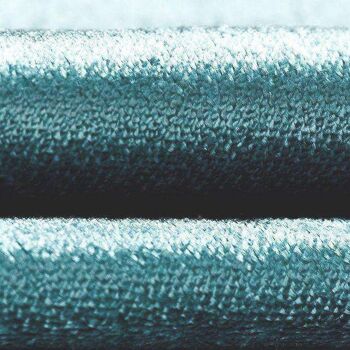 Coussins en velours écrasé bleu canard_60cm x 60cm 4