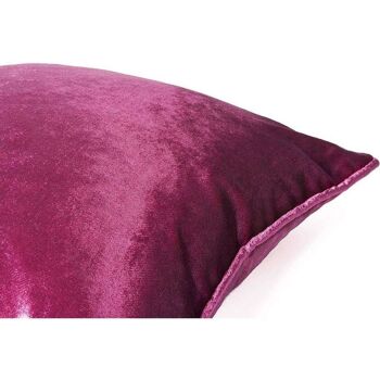 Coussins Velours Frappé Rose Fuchsia_60cm x 60cm 2