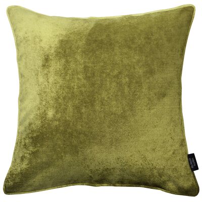 Lime Green Crushed Velvet Cushions_43cm x 43cm