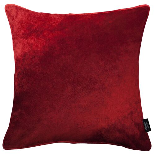 Wine Red Crushed Velvet Cushions_43cm x 43cm