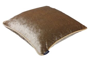 Coussins en velours écrasé de vison beige_43cm x 43cm 2