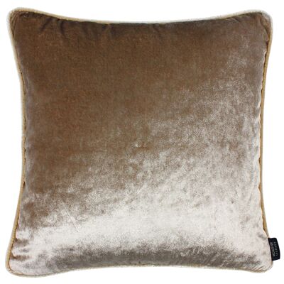 Beige Mink Crushed Velvet Cushions_49cm x 49cm