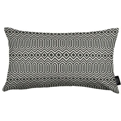 Colorado Geometric Black Cushion_50cm x 30cm