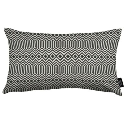 Colorado Geometric Black Cushion_60cm x 40cm