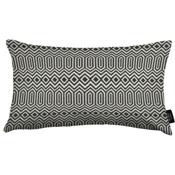 Coussin noir géométrique Colorado_60cm x 40cm 1