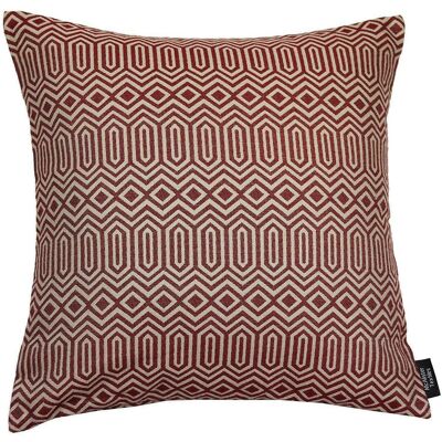 Colorado Geometric Red Cushion_49cm x 49cm