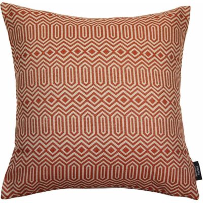 Colorado Geometric Burnt Orange Cushion_60cm x 60cm