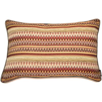 Curitiba Aztec Red + Purple Aztec Cushion_50cm x 30cm