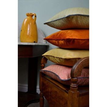 Coussin Elva Géométrique Orange Brûlé_50cm x 30cm 5