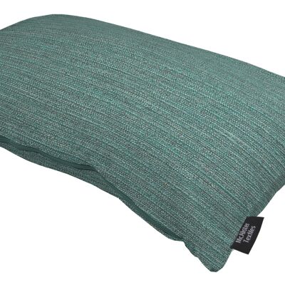 Hamleton Teal Textured Plain Cushion_50cm x 30cm