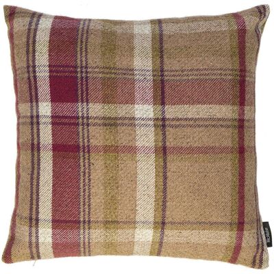 Heritage Purple + Green Tartan Cushion_43cm x 43cm