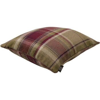 Coussin Héritage Violet + Tartan Vert_43cm x 43cm 2