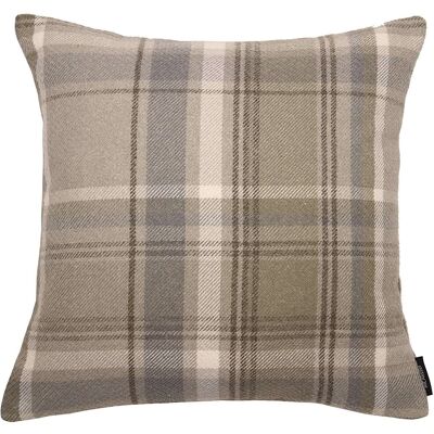 Heritage Beige Cream Tartan Cushion_43cm x 43cm