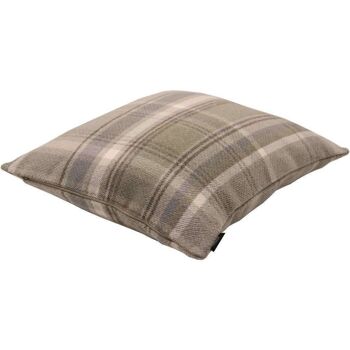 Coussin Tartan Beige Crème Héritage_43cm x 43cm 2