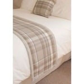 Coussin Tartan Beige Crème Héritage_43cm x 43cm 8