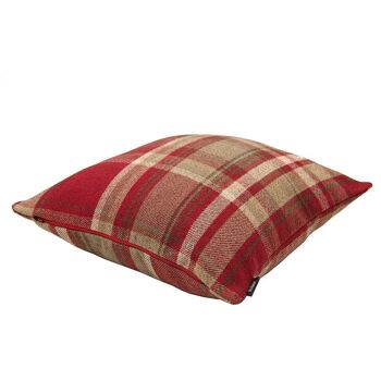 Ensembles de coussins Heritage Red + White Tartan 43 cm x 43 cm_Ensemble de 4 2