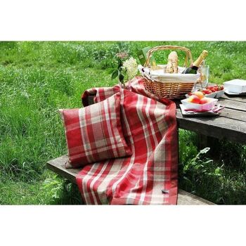 Ensembles de coussins Heritage Red + White Tartan 43 cm x 43 cm_Ensemble de 4 8